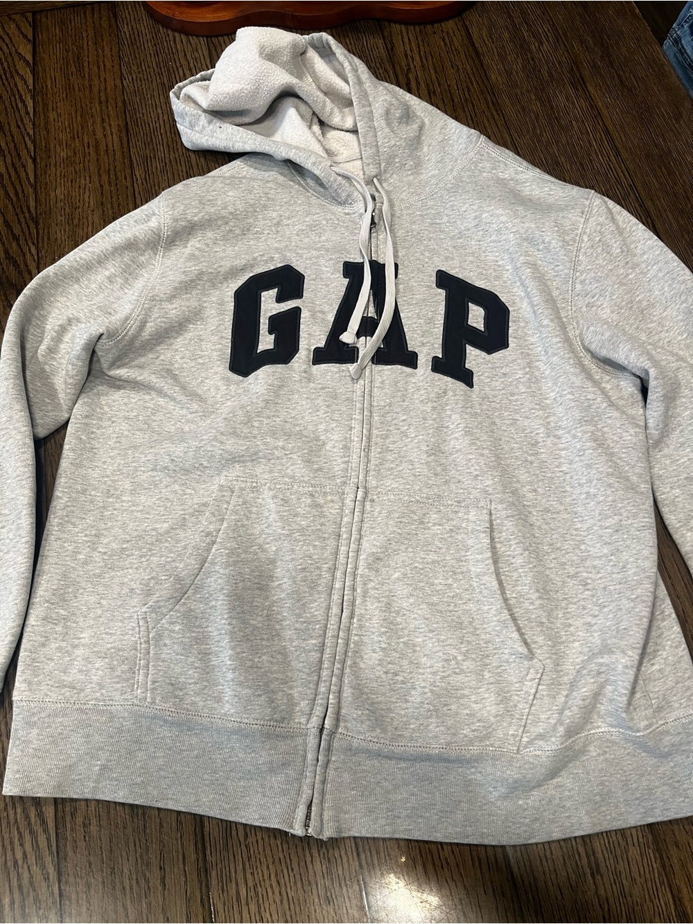 GAP Grey Cotton Sweater Hoodie — Men’s Large